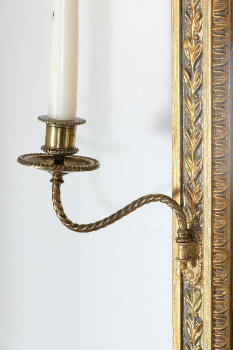 Edwardian Giltwood Girandole Pier Mirror