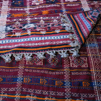 Afghan Belouch Kilim Rug With Geometric Framed Borders