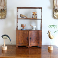 Early 19th Century Serpentine Inlaid Wall Cabinet