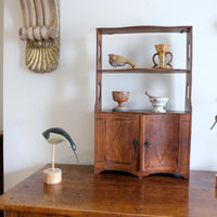 Early 19th Century Serpentine Inlaid Wall Cabinet