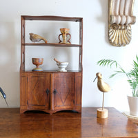 Early 19th Century Serpentine Inlaid Wall Cabinet