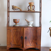 Early 19th Century Serpentine Inlaid Wall Cabinet