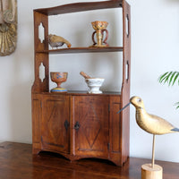 Early 19th Century Serpentine Inlaid Wall Cabinet