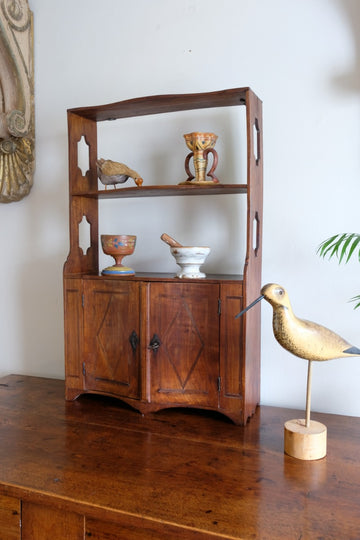 Early 19th Century Serpentine Inlaid Wall Cabinet