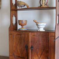 Early 19th Century Serpentine Inlaid Wall Cabinet