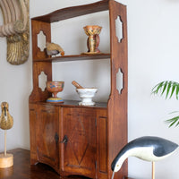 Early 19th Century Serpentine Inlaid Wall Cabinet