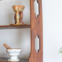 Early 19th Century Serpentine Inlaid Wall Cabinet