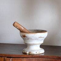 Painted Treen Pine Pestle & Mortar