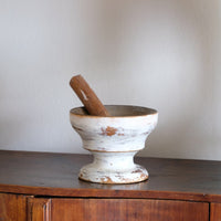 Painted Treen Pine Pestle & Mortar