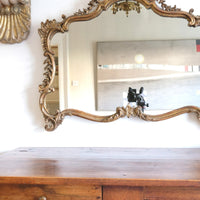 19th Century Giltwood Rococo Style Mantle Mirror