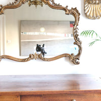 19th Century Giltwood Rococo Style Mantle Mirror