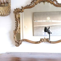 19th Century Giltwood Rococo Style Mantle Mirror