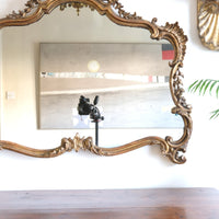 19th Century Giltwood Rococo Style Mantle Mirror