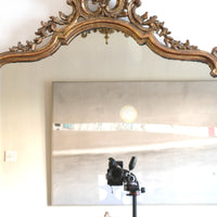 19th Century Giltwood Rococo Style Mantle Mirror