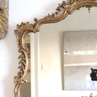 19th Century Giltwood Rococo Style Mantle Mirror