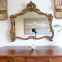 19th Century Giltwood Rococo Style Mantle Mirror