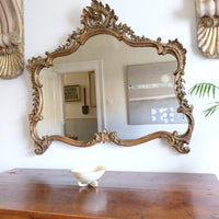 19th Century Giltwood Rococo Style Mantle Mirror