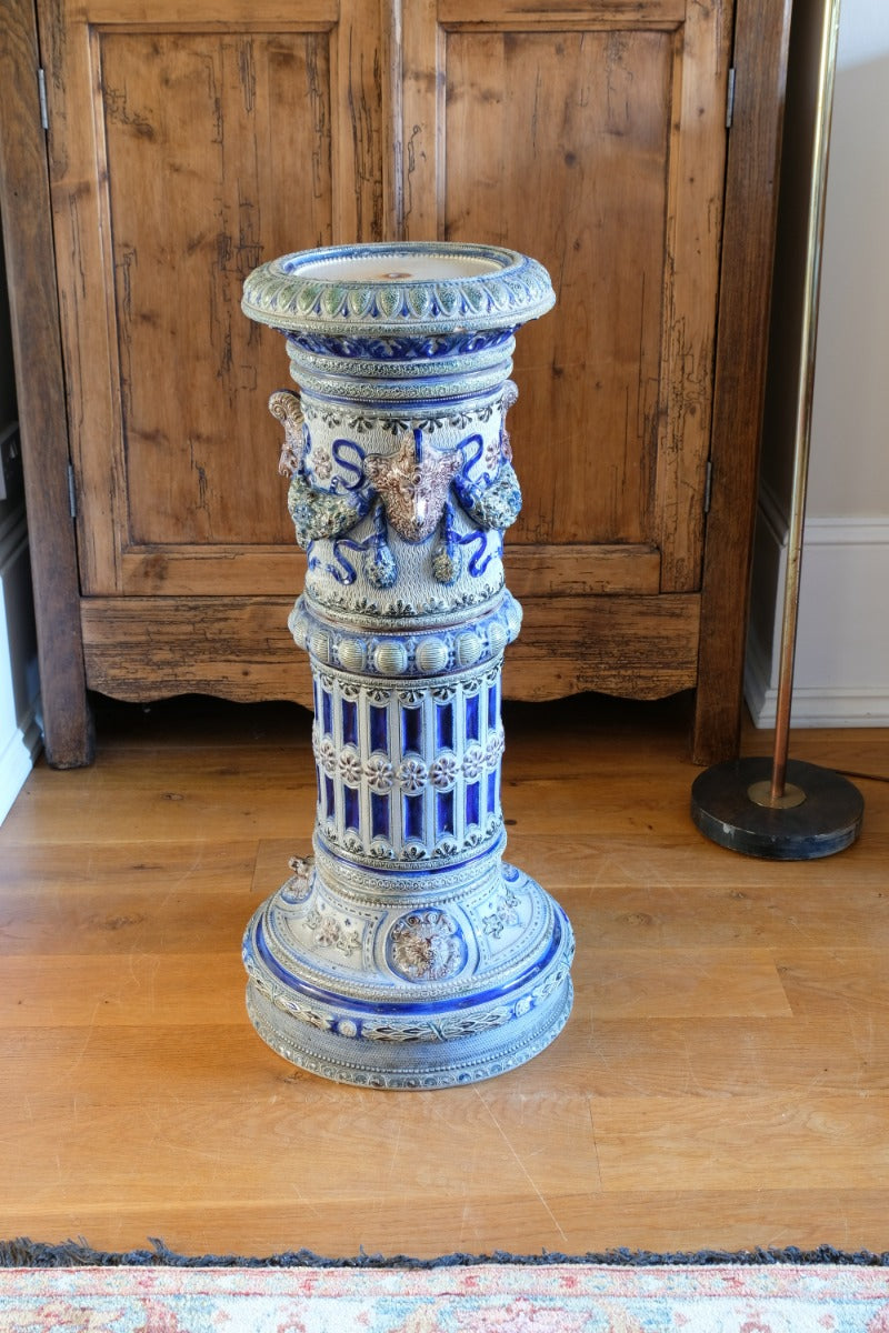 German Naturalistic Westerwald stoneware jardinière