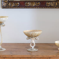 Set of Three Murano Style Tazza Glasses