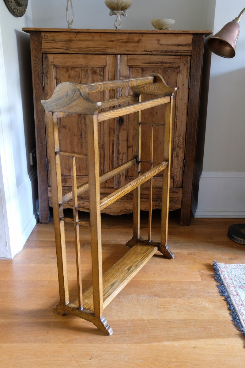 Arts & Crafts Beech Towel Bathroom Rail