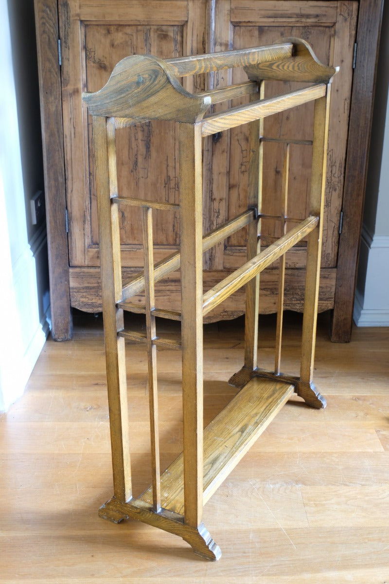 Arts & Crafts Beech Towel Bathroom Rail