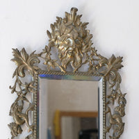 19th Century Girandole With Square Mirror Three Branched Wall Sconces