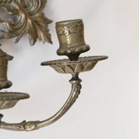 19th Century Girandole With Square Mirror Three Branched Wall Sconces