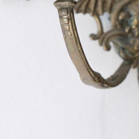 19th Century Girandole With Square Mirror Three Branched Wall Sconces