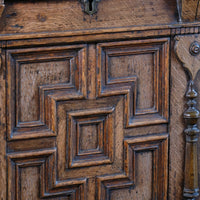 19th Century Geometrically Designed Oak Coffer