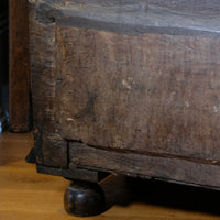 19th Century Geometrically Designed Oak Coffer