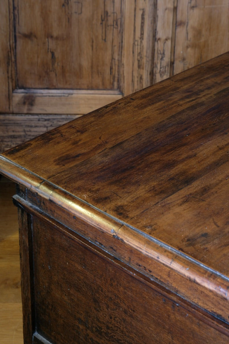 19th Century Geometrically Designed Oak Coffer