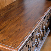 19th Century Geometrically Designed Oak Coffer