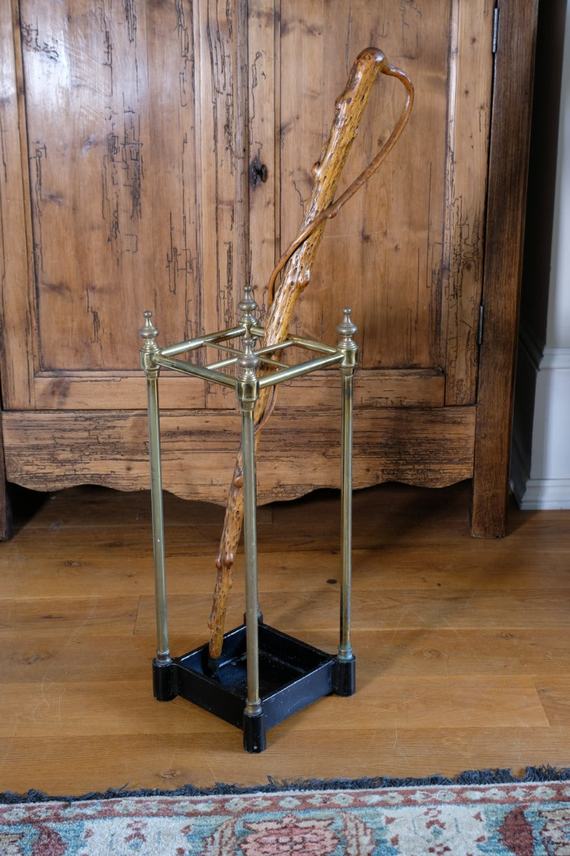 19th Century Brass & Cast Iron Stick stand