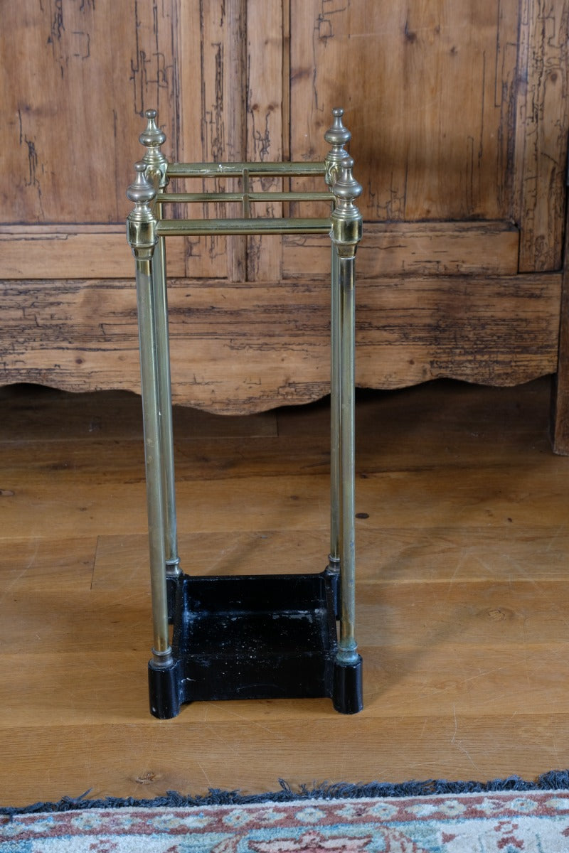 19th Century Brass & Cast Iron Stick stand