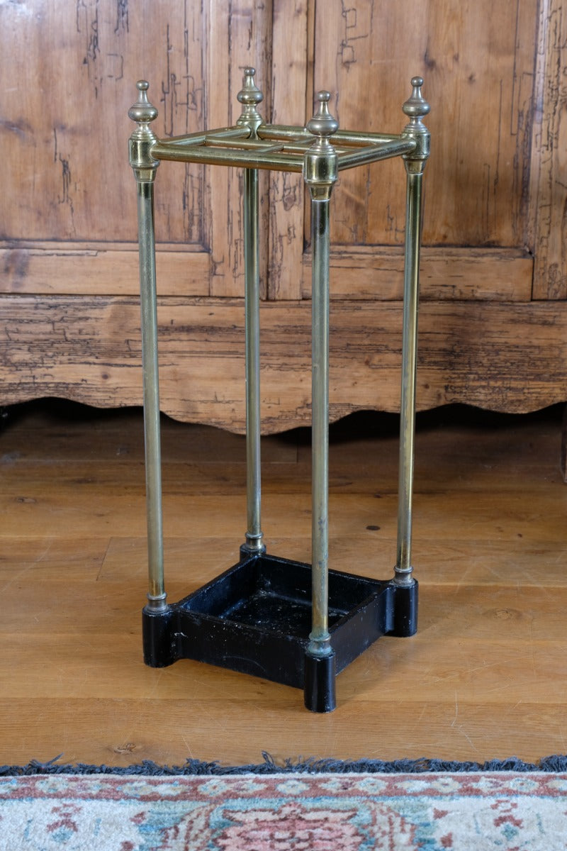 19th Century Brass & Cast Iron Stick stand