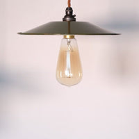 Vintage Mid 20th Century Modern Pendant Lights - Green & Cream