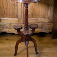 19th Century Mahogany Wine Table With Parquetry Inlay