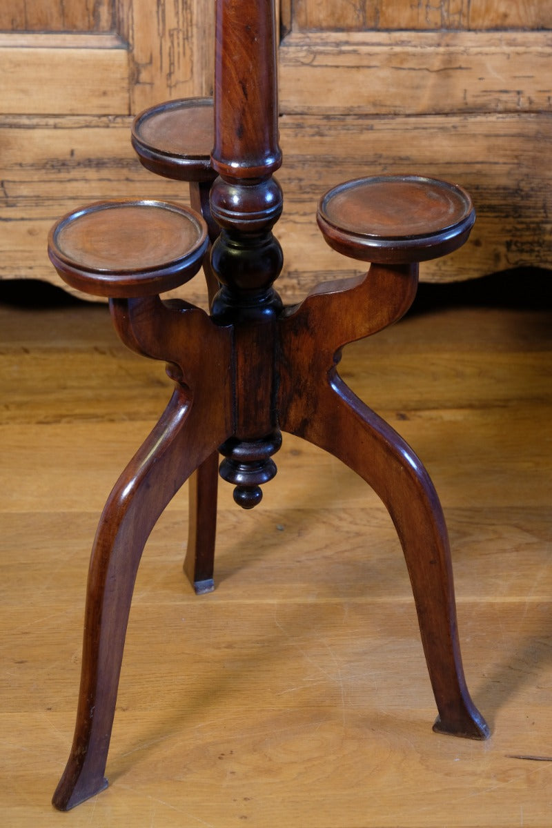 19th Century Mahogany Wine Table With Parquetry Inlay