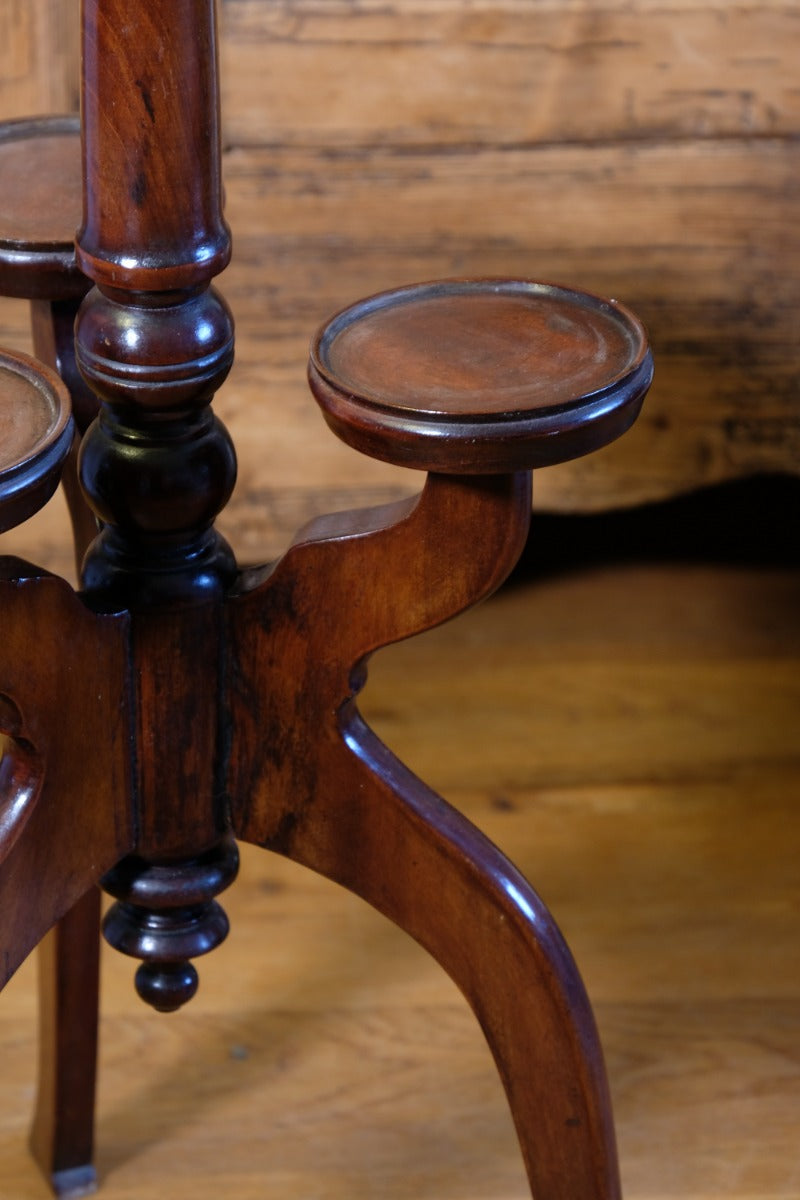 19th Century Mahogany Wine Table With Parquetry Inlay