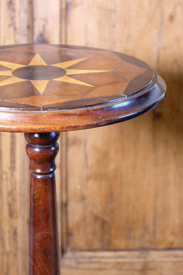 19th Century Mahogany Wine Table With Parquetry Inlay