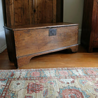 Late 17th Century Six Plank Elm Coffer