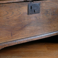 Late 17th Century Six Plank Elm Coffer