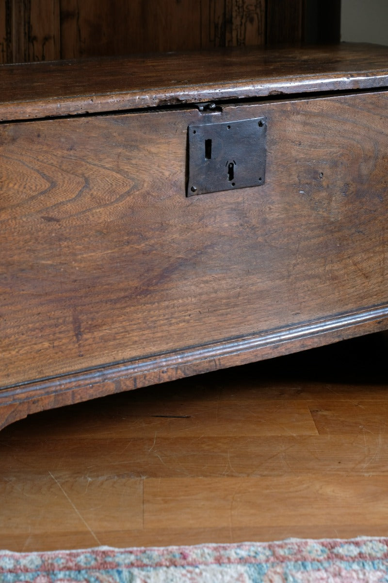 Late 17th Century Six Plank Elm Coffer