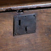 Late 17th Century Six Plank Elm Coffer