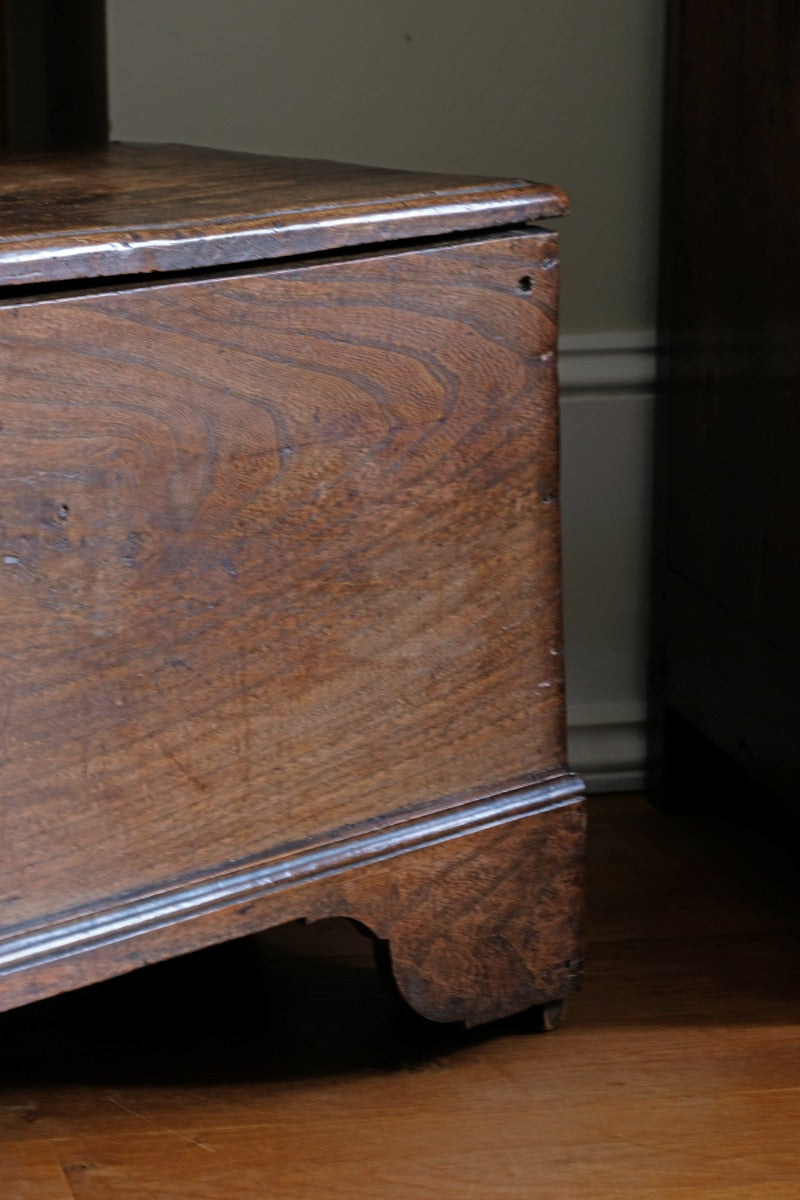 Late 17th Century Six Plank Elm Coffer