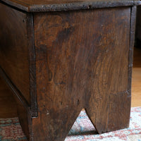 Late 17th Century Six Plank Elm Coffer