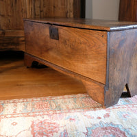 Late 17th Century Six Plank Elm Coffer