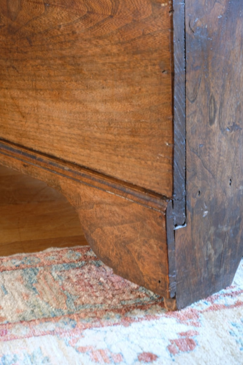 Late 17th Century Six Plank Elm Coffer