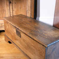 Late 17th Century Six Plank Elm Coffer