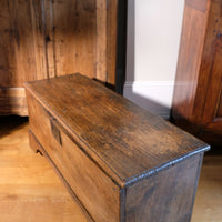 Late 17th Century Six Plank Elm Coffer